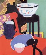 Francis Campbell Boileau Cadell The Blue Fan Sweden oil painting artist